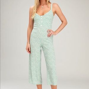 Faithfull the Brand River Seafoam Green Jumpsuit